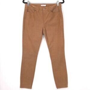 Peter Millar Golf Corduroy Brown Tan Pants Size 6 Cotton Blend Women's‎ LF19B49